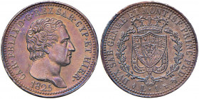 Carlo Felice (1821-1831) Lira 1825 T - Nomisma 589 AG

 

FDC