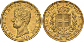 Carlo Alberto (1831-1849) 50 Lire 1833 T - Nomisma 635 AU RR Modeste schiacciature sul bordo

 

SPL