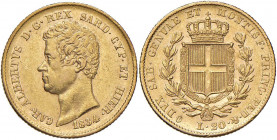 Carlo Alberto (1831-1849) 20 Lire 1834 s.s.z. - Nomisma 646 AU RR Minimi colpetti al bordo ma bell’esemplare, rarissimo in questa conservazione

 
...