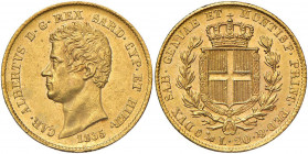 Carlo Alberto (1831-1849) 20 Lire 1835 G - Nomisma 647 AU Graffietto al bordo ma bell’esemplare

 

qFDC/FDC