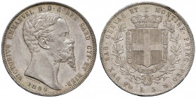 Vittorio Emanuele II (1849-1861) 5 Lire 1859 G - Nomisma 788 AG R Minimi colpetti al bordo ma splendido esemplare

 

FDC