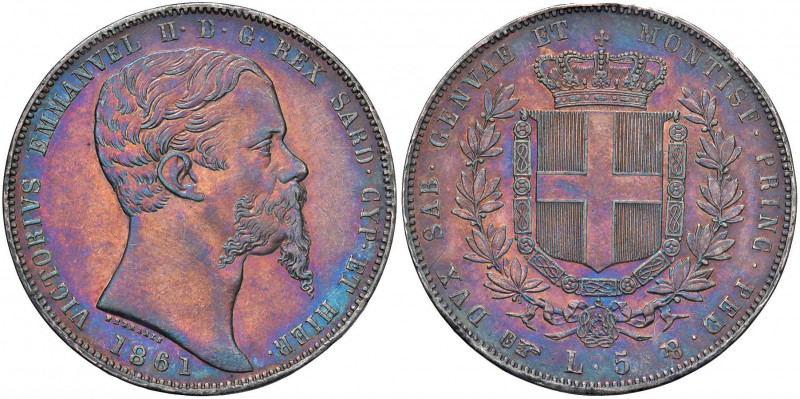 Vittorio Emanuele II (1849-1861) 5 Lire 1861 T - Nomisma 791 AG RR

 

SPL