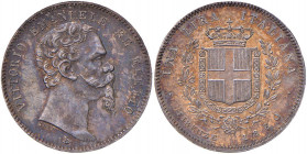 Vittorio Emanuele II re eletto (1859-1861) Lira 1860 F monti araldici - Nomisma 831 AG

 

SPL+