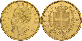 Vittorio Emanuele II (1861-1878) 100 Lire 1872 R - Nomisma 844 AU RR Tiratura di 661 esemplari. Minimi segni da contatto e colpetto al bordo

 

q...
