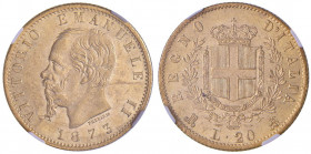 Vittorio Emanuele II (1861-1878) 20 Lire 1873 M - Nomisma 861 AU In slab NGC MS64 5887106-005. Conservazione eccezionale

 

FDC