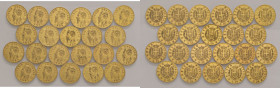 Vittorio Emanuele II (1861-1878) Lotto di 23 esemplari del 10 Lire 1865 T - Esemplari circolati e con depositi scuri

 

MB-BB