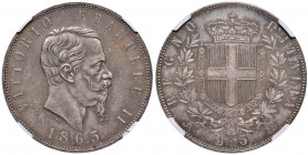 Vittorio Emanuele II (1861-1878) 5 Lire 1865 N - Nomisma 882 AG R Conservazione eccezionale in slab NGC MS64 5887105-045

 

FDC