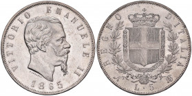 Vittorio Emanuele II (1861-1878) 5 Lire 1865 N - Nomisma 882 AG R Graffietti al D/. Colpetto al bordo

 

qFDC