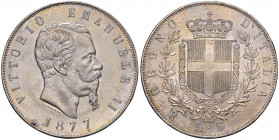Vittorio Emanuele II (1861-1878) 5 Lire 1877 - Nomisma 901 AG 

 

FDC