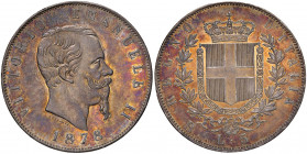 Vittorio Emanuele II (1861-1878) 5 Lire 1878 - Nomisma 902 AG Fondi speculari con intensa patina. Minimi segnetti da contatto 

 

FDC