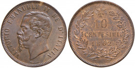Vittorio Emanuele II (1861-1878) 10 Centesimi 1862 s.s.z (Parigi) - Nomisma 939 CU Conservazione eccezionale

 

FDC