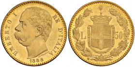 Umberto I (1878-1900) 50 Lire 1888 - Nomisma 976 AU RR 

 

qFDC