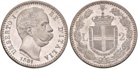 Umberto I (1878-1900) 2 Lire 1881 - Nomisma 994 AG Fondi speculari. Conservazione eccezionale

 

FDC