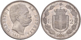 Umberto I (1878-1900) 2 Lire 1882 - Nomisma 995 AG Minimi segnetti da contatto

 

FDC