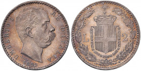 Umberto I (1878-1900) 2 Lire 1899 - Nomisma 1003 AG

 

FDC