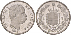 Umberto I (1878-1900) Lira 1886 - Nomisma 1006 AG Esemplare con i fondi praticamente a specchio

 

FDC