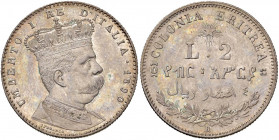 Umberto I (1878-1900) Eritrea - 2 Lire 1890 - Nomisma 1039 AG Minimo colpetto al bordo

 

FDC