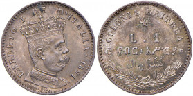 Umberto I (1878-1900) Eritrea - Lira 1891 - Nomisma 1042 AG Splendida patina

 

FDC