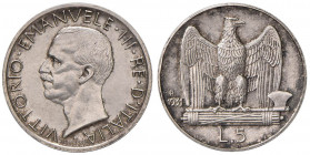 Vittorio Emanuele III (1900-1946) 5 Lire 1931 - Nomisma 1139 AG RRR Tiratura di soli 50 esemplari 

 

FDC