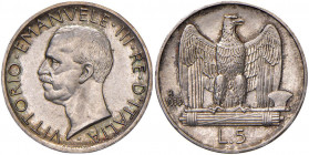 Vittorio Emanuele III (1900-1946) 5 Lire 1933 - Nomisma 1141 AG RRR Tiratura di soli 50 esemplari 

 

FDC