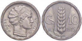 Vittorio Emanuele III (1900-1946) Progetto 10 Centesimi 1915 Bordo ondulato - P.P. 253 NI RRR In slab PCGS SP66 cod. 465650.66/34330709 Pagani-253 19 ...