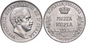 Vittorio Emanuele III (1900-1946) Somalia - Mezza rupia 1919 - Nomisma 1426 AG R

 

FDC