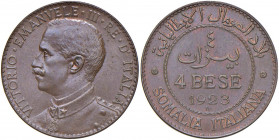 Vittorio Emanuele III (1900-1946) Somalia - 4 Bese 1923 - Nomisma 1433 CU

 

SPL