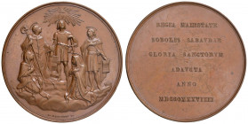 Carlo Alberto (1831-1849) Medaglia 1839 cinque beati di Casa Savoia - Opus: G. Galeazzi - AE (g 71,44 - Ø 57 mm) R 

 

qFDC