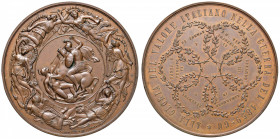 Medaglie del Risorgimento italiano - Medaglia Alla gloria del valore italiano nella guerra 1859-60 - Opus: Vagnetti - AE (g 132 - Ø 68 mm) RR Interess...