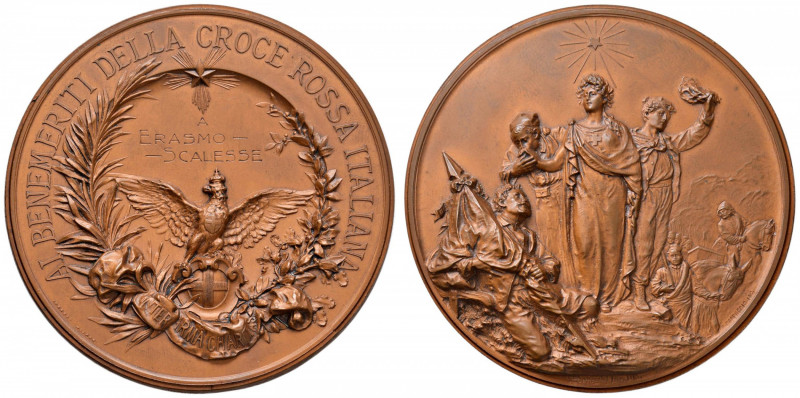 MONETE / MEDAGLIE DELLA CROCE ROSSA Medaglia con dedica incisa al R/ - Opus: Tor...