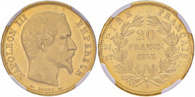 FRANCIA Napoleone III (1852-1870) 20 Franchi 1853 A - KM 781 AU In slab NGC MS 63 cod. 6141352-022

 

FDC