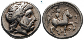 Kings of Macedon. Amphipolis. Philip III Arrhidaeus 323-317 BC. in the name and types of Philip II. Tetradrachm AR