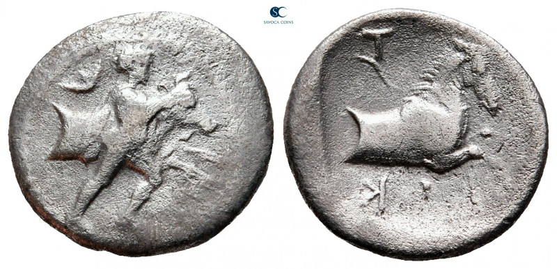 Thessaly. Trikka circa 425-400 BC. 
Hemidrachm AR

17 mm, 2,54 g



nearl...