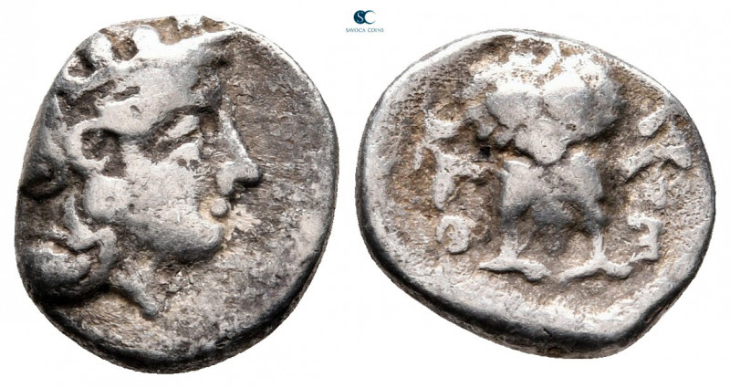 Attica. Athens circa 449-404 BC. 
Hemidrachm AR

13 mm, 1,90 g



nearly ...