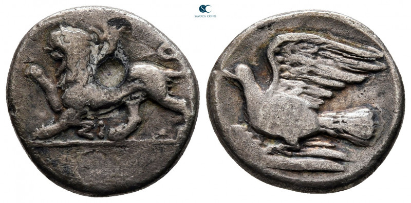 Sikyonia. Sikyon circa 400-323 BC. 
Hemidrachm AR

17 mm, 2,49 g



nearl...