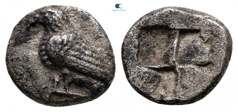 Troas. Abydos circa 500-480 BC. 
Diobol AR

10 mm, 1,10 g



very fine