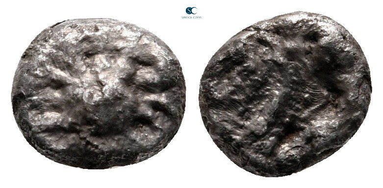 Islands off Caria. Kos circa 500-480 BC. 
Obol AR

8 mm, 0,62 g



very f...