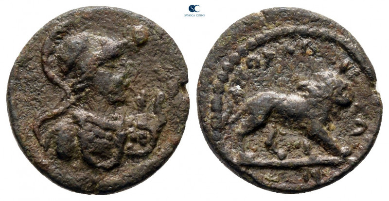 Lydia. Apollonis. Pseudo-autonomous issue AD 193-217. 
Bronze Æ

13 mm, 1,85 ...