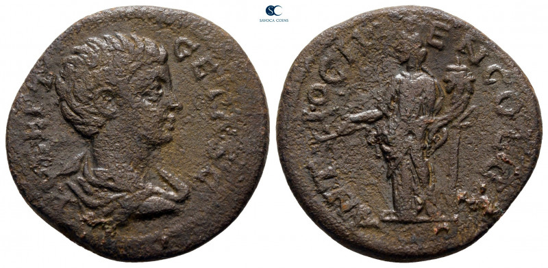 Pisidia. Antioch. Geta, as Caesar AD 197-209. 
Bronze Æ

22 mm, 5,21 g


...