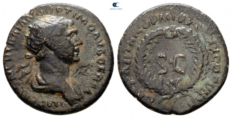 Trajan AD 98-117. Rome
Semis Æ

16 mm, 2,87 g



nearly very fine