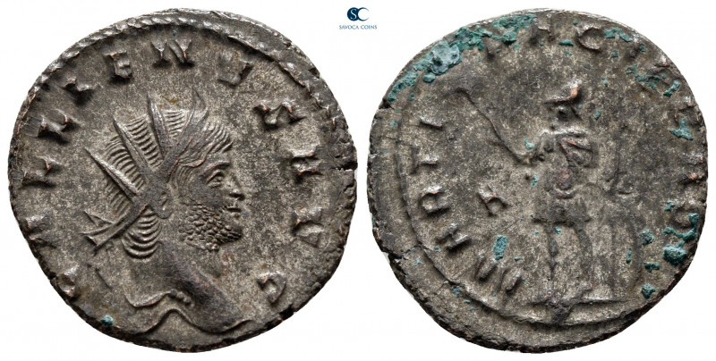 Gallienus AD 253-268. Rome
Antoninianus Æ silvered

20 mm, 2,98 g



very...