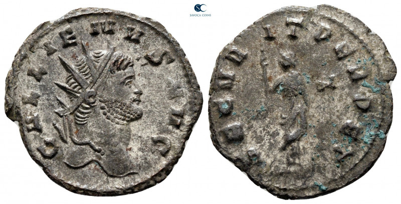 Gallienus AD 253-268. Rome
Antoninianus Æ silvered

20 mm, 2,93 g



very...