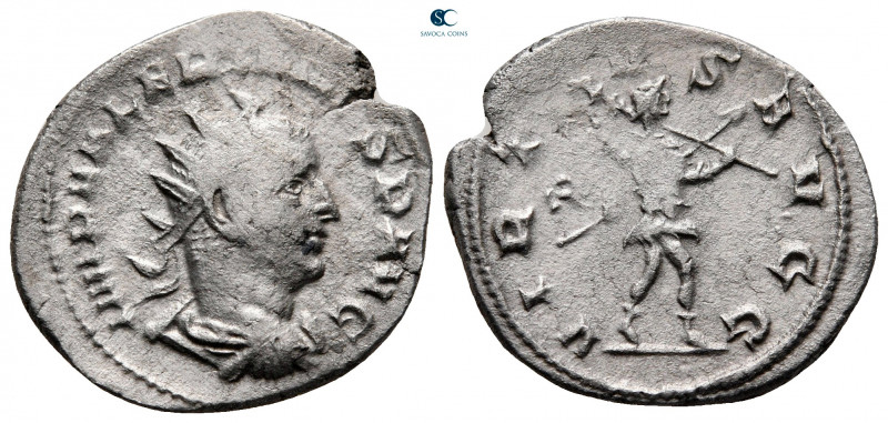 Valerian I AD 253-260. Viminacium
Antoninianus AR

23 mm, 2,64 g



nearl...