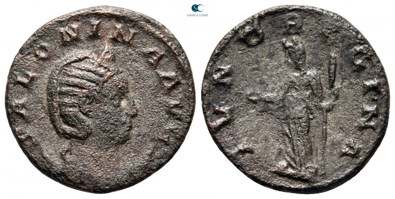 Salonina AD 254-268. Rome
Billon Antoninianus

20 mm, 2,87 g



fine