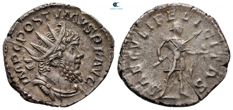 Postumus, Usurper in Gaul AD 260-269. Treveri
Antoninianus AR

22 mm, 3,14 g...