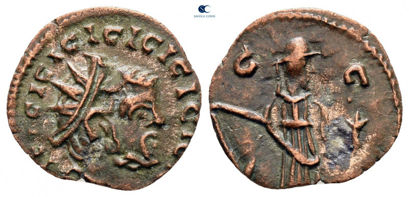 Victorinus AD 269-271. Contemporary barbaric imitation
Antoninianus Æ

14 mm,...