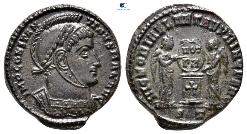 Constantine I the Great AD 306-337. Ticinum
Follis Æ

17 mm, 2,98 g



ve...