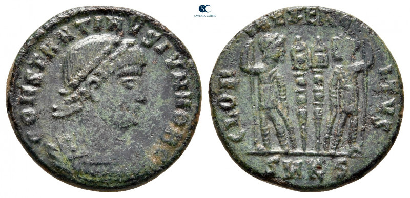 Constantine II, as Caesar AD 317-337. Cyzicus
Follis Æ

16 mm, 2,32 g



...