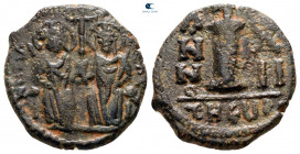 Justin II and Sophia AD 565-578. Theoupolis (Antioch). Decanummium Æ