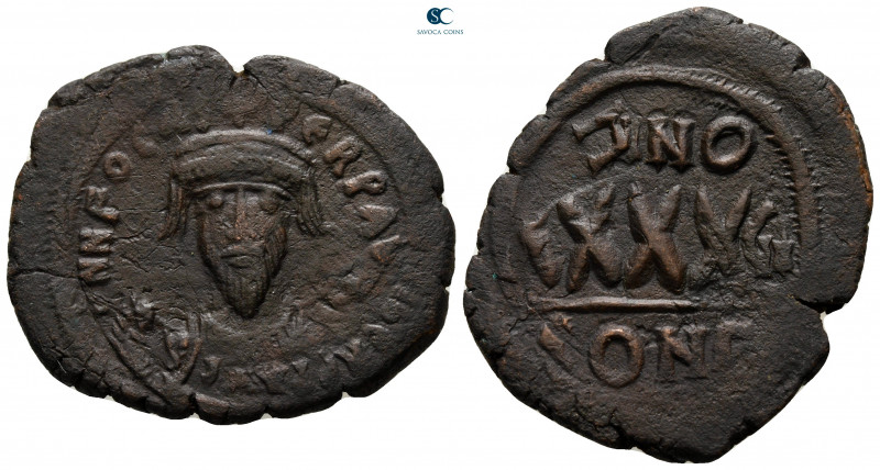 Phocas AD 602-610. Constantinople
Follis or 40 Nummi Æ

31 mm, 10,72 g


...